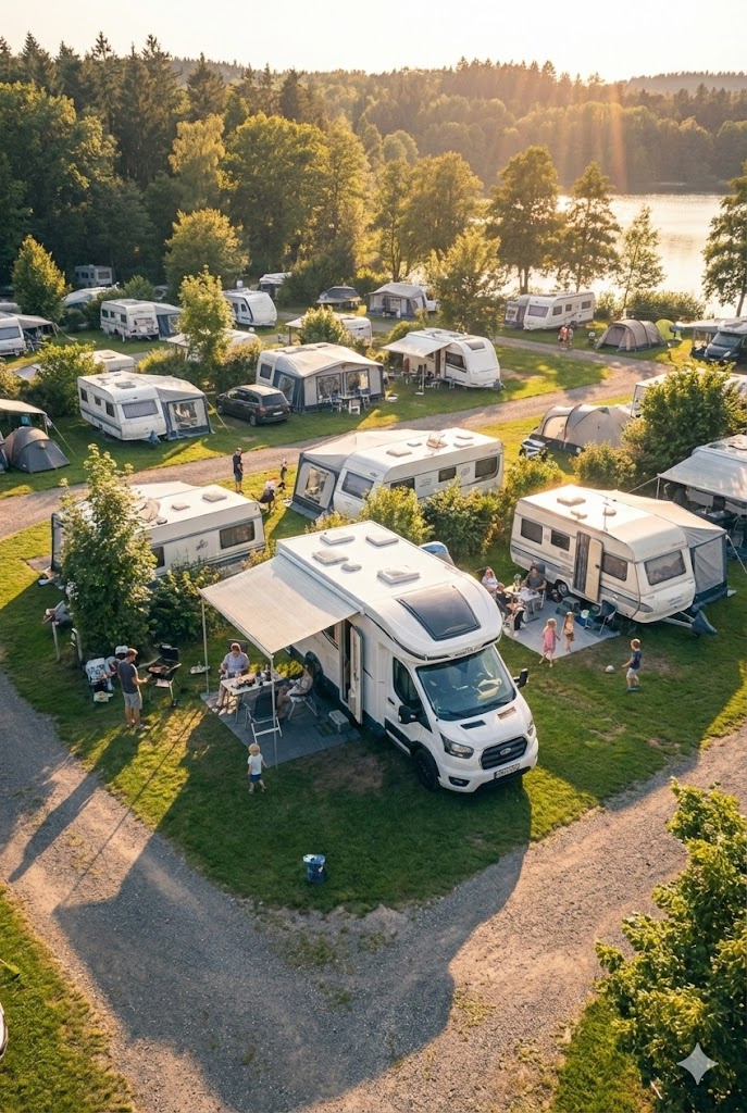 Auf dem Campingplatz